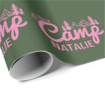 Personalized Camp Bachelorette Party Customized Wrapping Paper<br><div class="desc">Celebrate the spirit of adventure with our Personalized Camp Bachelorette Party Customized Wrapping Paper. Designed for the outdoor-loving bride-to-be, this wrapping paper combines rustic camp charm with a personalized touch to set the perfect tone for your celebration. Its unique design captures the essence of a campfire night under the stars,...</div>