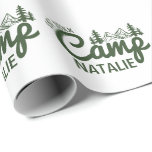 Personalized Camp Bachelorette Party Customized Wrapping Paper<br><div class="desc">Make your camp bachelorette party even more memorable with this Personalized Camp Bachelorette Party Customized Wrapping Paper. Perfect for wrapping bridesmaid gifts, party favors, or special keepsakes, this unique paper captures the fun and adventure of your "Last Trail Before the Veil" celebration. Whether you're hosting a glamping retreat or a...</div>