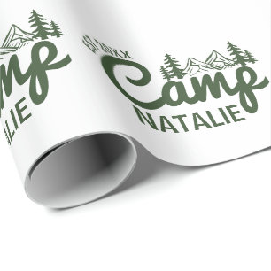 Personalized Camp Bachelorette Party Customized Wrapping Paper