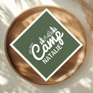 Personalized Camp Bachelorette Party Napkins