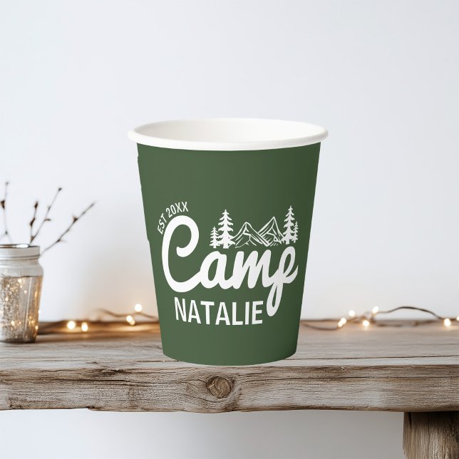 Personalized Camp Bachelorette Party Paper Cups (Creator Uploaded)