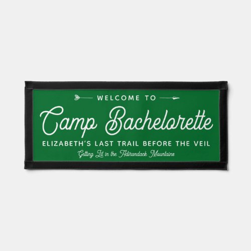 Personalized Camp Bachelorette Welcome Sign Pennant