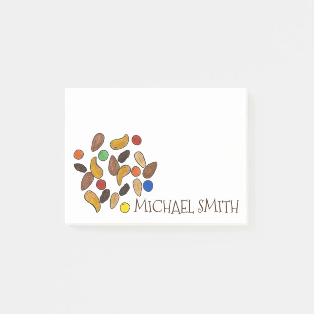 Personalized Camp Camping Trail Mix Post Its Post-it Notes (Front)
