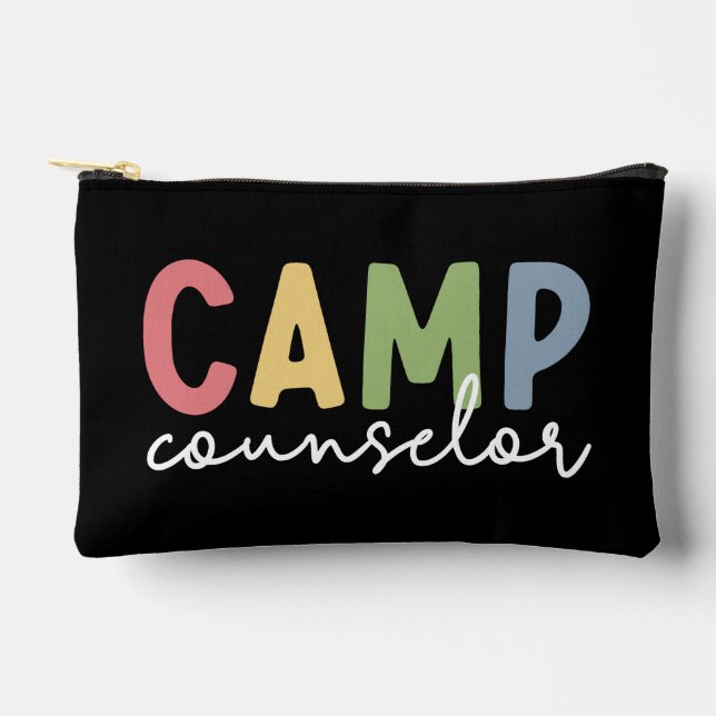 Personalized Camp Counselor Gifts Accessory Pouch (Front)