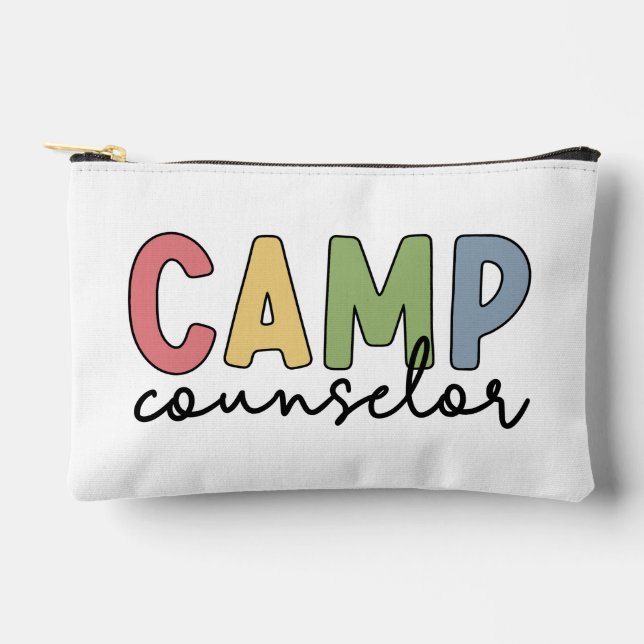 Personalized Camp Counselor Gifts Accessory Pouch (Front)