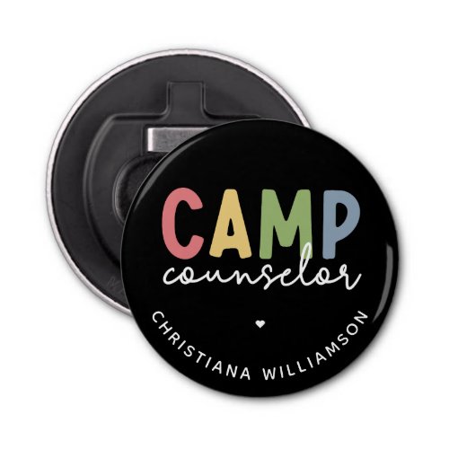 Personalized Camp Counselor Gifts Bottle Opener