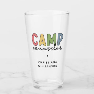 Personalized Camp Counselor Gifts Glass
