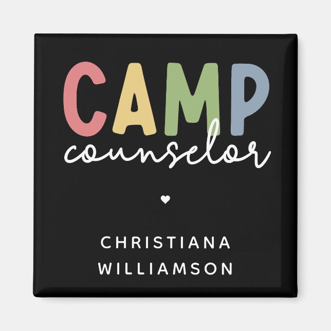 Personalized Camp Counselor Gifts Magnet (Front)