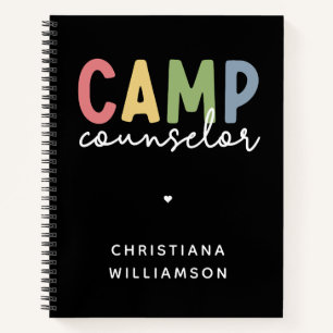 Personalized Camp Counselor Gifts Notebook