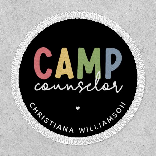 Personalized Camp Counselor Gifts Patch