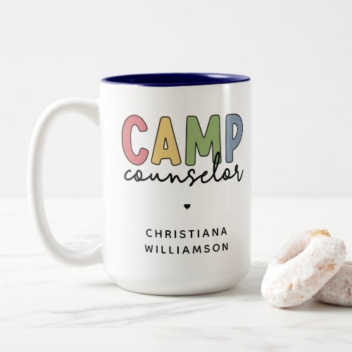 Personalized Camp Counselor Gifts Two_Tone Coffee Mug