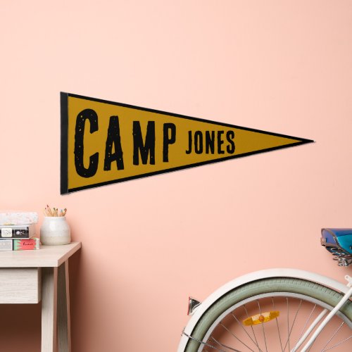 Personalized CAMP name Pennant Flag