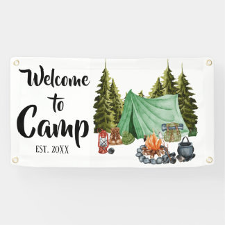 Personalized Camp Welcome Banner