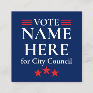 Personalized Campaign Election Enclosure Card