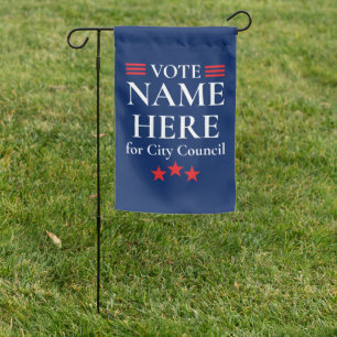 Personalized Campaign Election Garden Flag