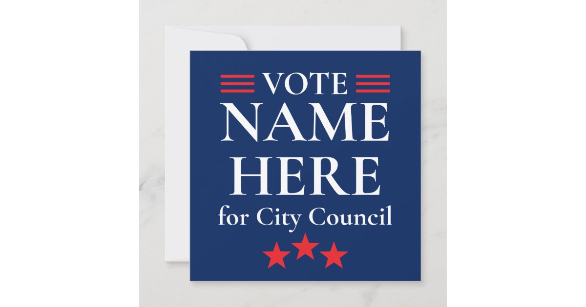 Personalized Campaign Election Invitation | Zazzle