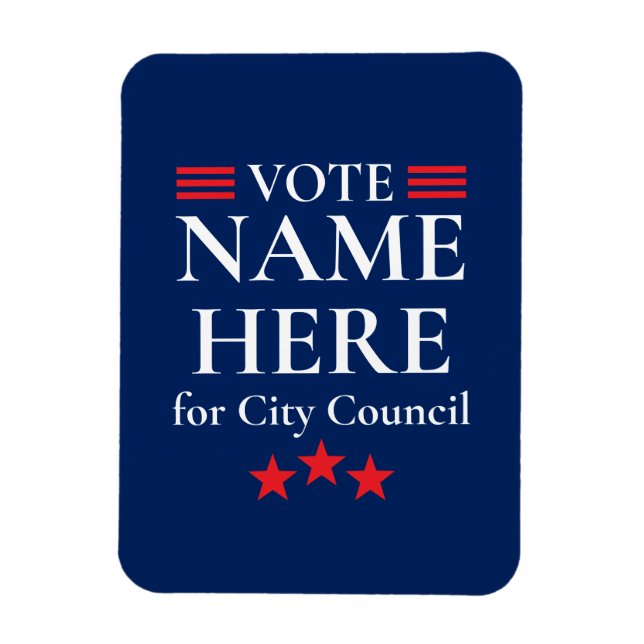 Personalized Campaign Election Magnet (Vertical)
