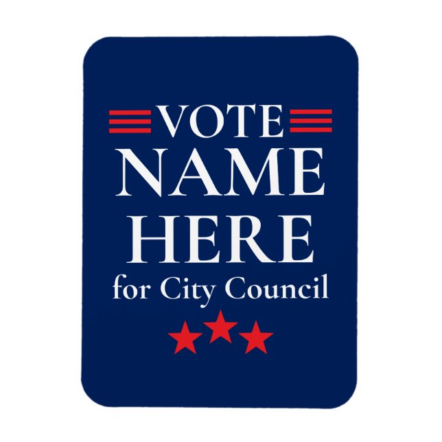 Personalized Campaign Election Magnet (Vertical)