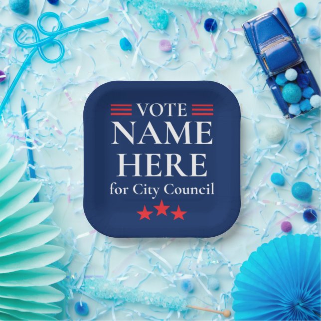 Personalized Campaign Election Paper Plates (Party)