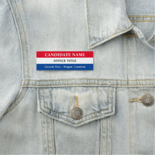 Personalized Campaign Name Tag