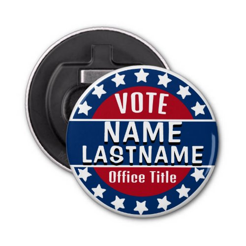 Personalized Campaign Template Bottle Opener