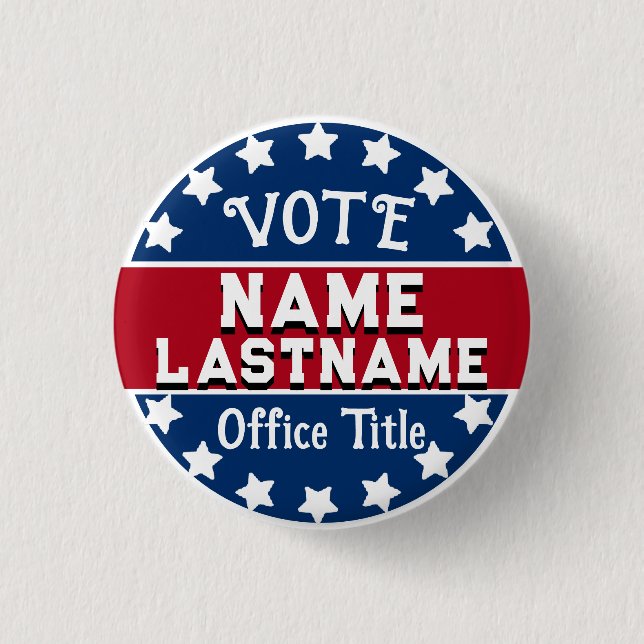 Personalized Campaign Template Button (Front)