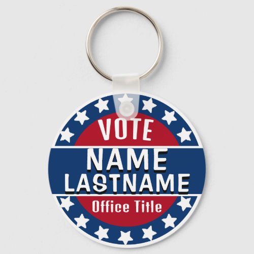 Personalized Campaign Template Keychain