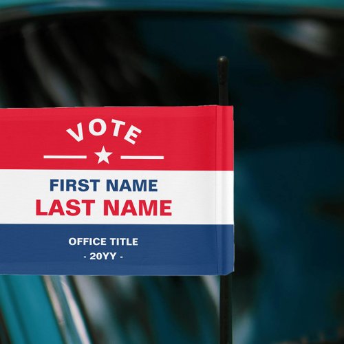 Personalized Campaign US Election Car Flag