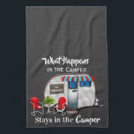 Personalized Camper Kitchen Towel<br><div class="desc">A fun kitchen towel with easy personalization.  Would make a great gift or addition to your camper decor.</div>