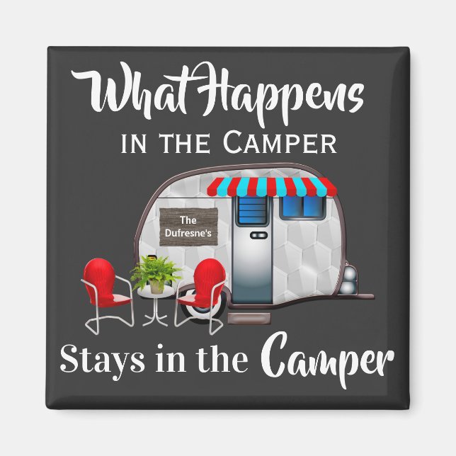 Personalized Camper Magnet (Front)