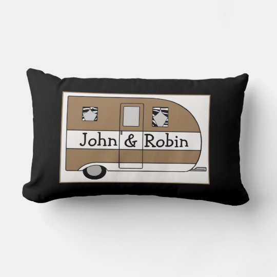 Personalized Camper Throw Pillow