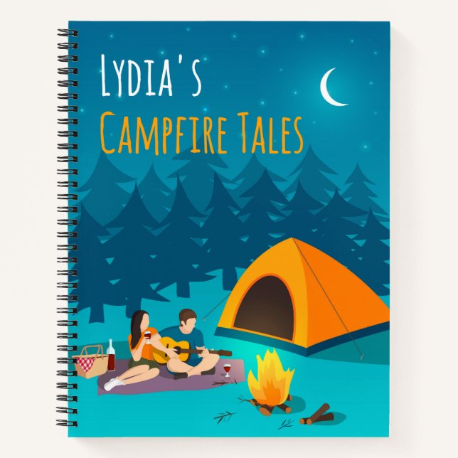 Personalized Campfire Stories Notebook | Journal (Front)