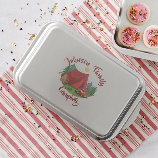 Personalized camping  cake pan (In Situ)