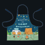 Personalized Camping Camp Out Party Apron<br><div class="desc">Personalized Camping Camp Out Party Apron</div>