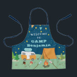 Personalized Camping Camp Out Party Apron<br><div class="desc">Personalized Camping Camp Out Party Apron</div>