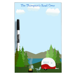 Personalized Camping Dry Erase Board