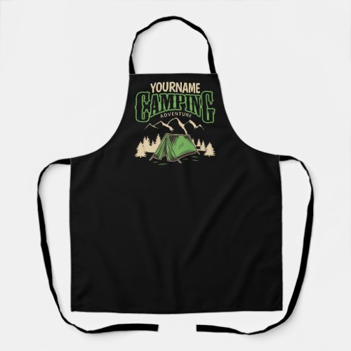 Personalized Camping Family Camp Trip Adventure  Apron