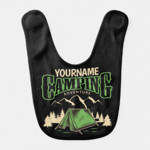 Personalized Camping Family Camp Trip Adventure Baby Bib