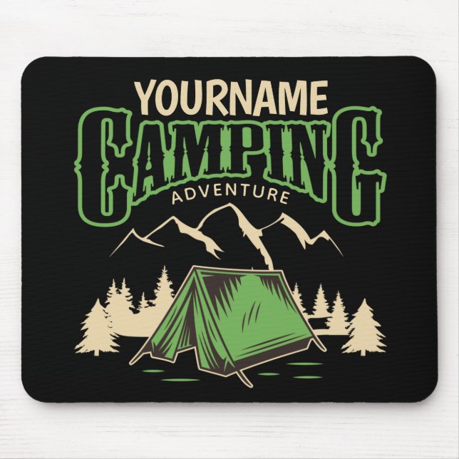 Personalized Camping Family Camp Trip Adventure  Mouse Pad (Front)