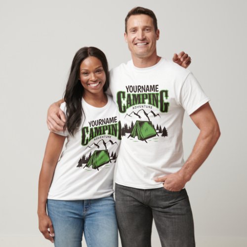 Personalized Camping Family Camp Trip Adventure   T_Shirt