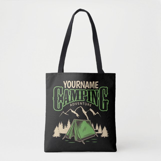 Personalized Camping Family Camp Trip Adventure  Tote Bag (Front)