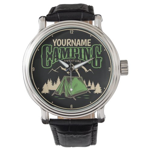 Personalized Camping Family Camp Trip Adventure  Watch
