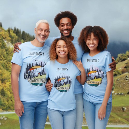 Personalized camping family matching T_Shirt