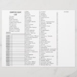 Personalized Camping Gear Checklist Letterhead<br><div class="desc">Looking to make your camping experience completely hassle-free? Introducing our personalized camping gear checklist! This comprehensive organizer is the key to ensuring you never forget a crucial item on your next outdoor adventure. Simply follow the checklist, and you'll have everything you need, from tents and sleeping bags to cooking utensils...</div>