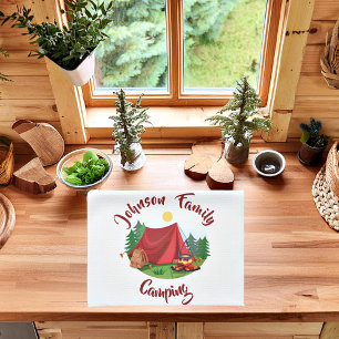 Personalized camping kitchen towel