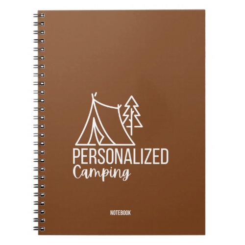 Personalized Camping Notebook