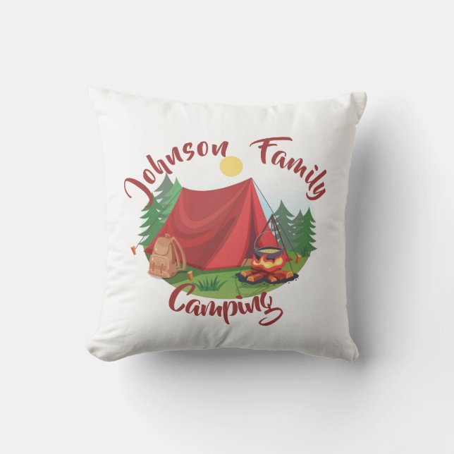 Personalized camping  outdoor pillow (Front)