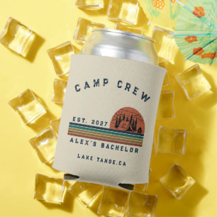 Personalized Camping Weekend Bachelor Party Can Cooler