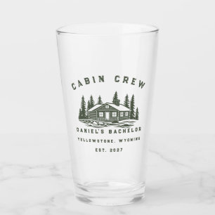 Personalized Camping Weekend Bachelor Party Glass