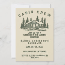 Personalized Camping Weekend Bachelor Party